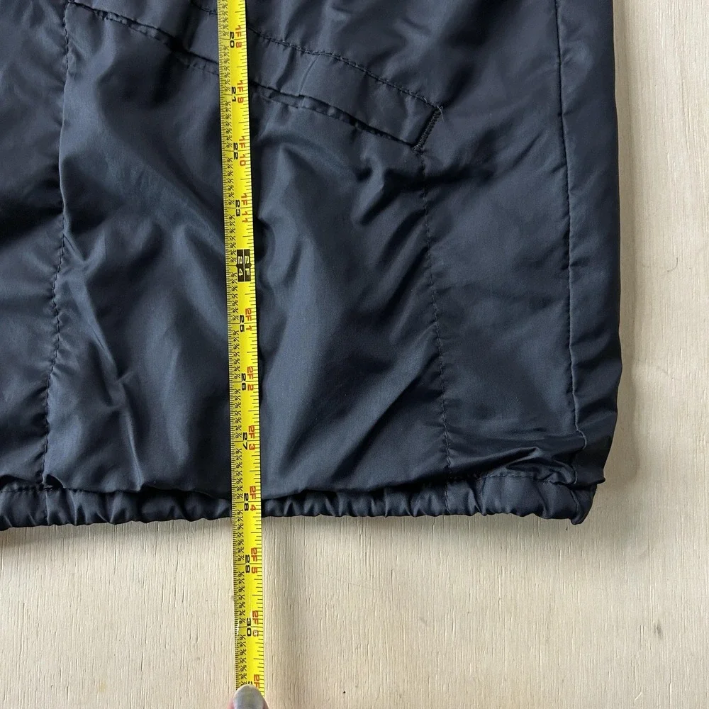 Vintage Hilton Jacket Mens Large Black Snap Windbreaker Lined USA Past Finders